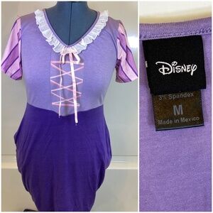 Disney Rapunzel T Shirt Skater Dress Sz M Short Sleeve T Shirt Skater Hot Topic